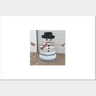 Tire Snowman Posters and Art